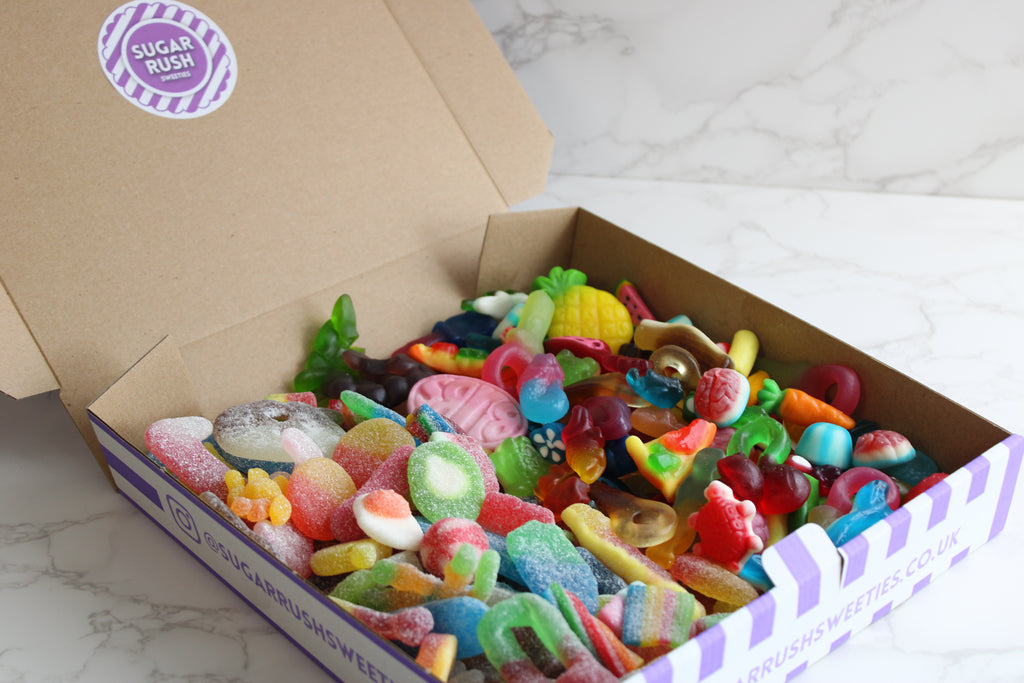 1kg Half Fizzy/Half Non-Fizzy Box | Sugar Rush Sweeties